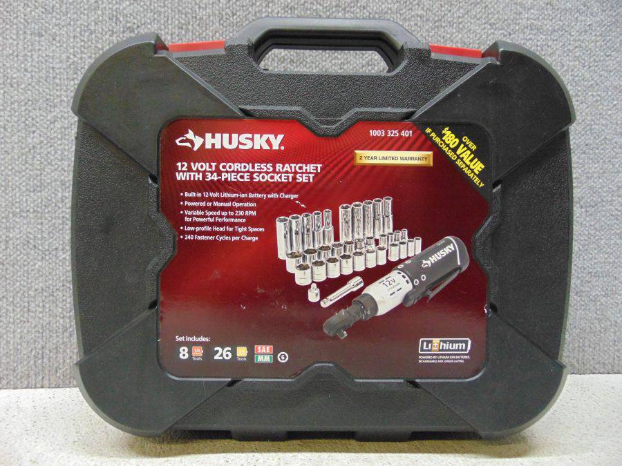 Husky 12v discount cordless ratchet charger