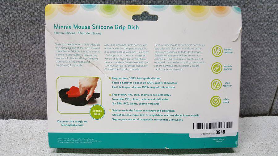 Bumkins Silicone Grip Dish, Suction Plate, Divided Plate, Baby Toddler  Plate, BPA Free, Microwave Dishwasher Safe 