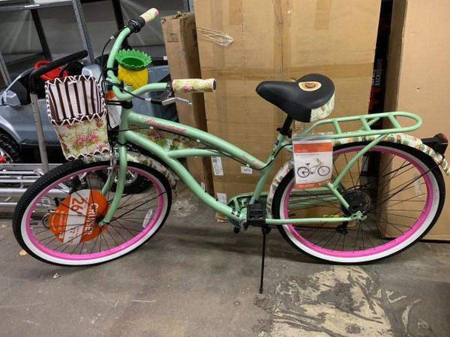 margaritaville 26 inch pineapple women's cruiser bike