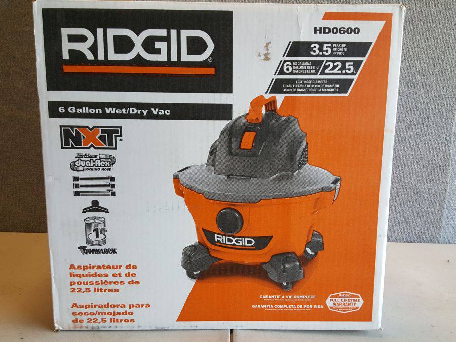 Ridgid 6 gal. 3.5-Peak HP NXT Wet/Dry Shop Vacuum