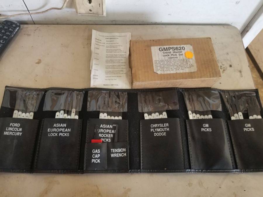 Matco Tools Grand Master Lock Pic Set GMPS620 Auction | Auction