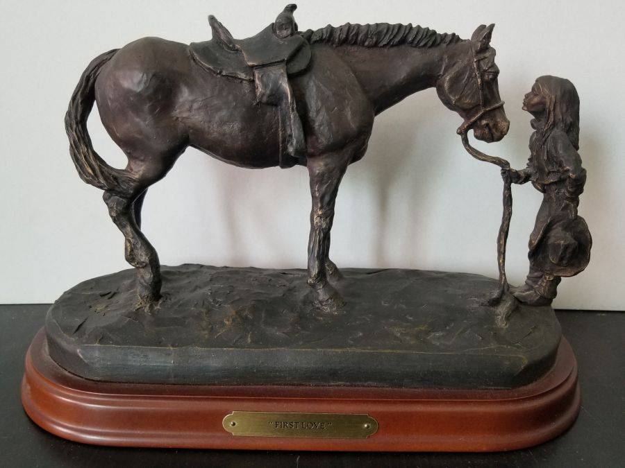 effektivitet vare atlet Montana Silversmiths Bronze " First Love" Statue Auction | Auction Synergy