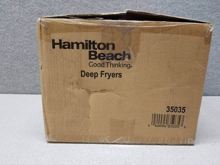 Hamilton Beach Triple Basket Electric Deep Fryer, 19 Cups / 4.5