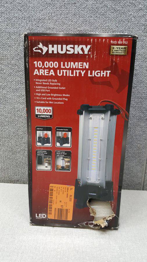 husky 10000 lumen area utility light