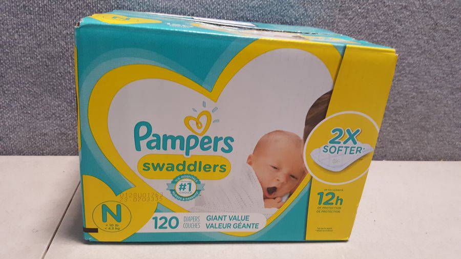 Diapers Newborn/Size 0 (< 10 lb), 120 Count - Pampers Swaddlers Disposable  Baby Diapers Auction | Auction Synergy
