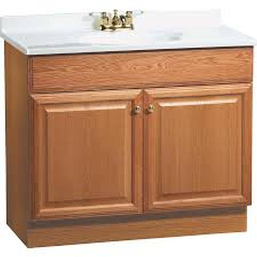 Project Source 36 5 In Golden Single Sink Bathroom Vanity With White Cultured Marble Top Auction Auction Tucson