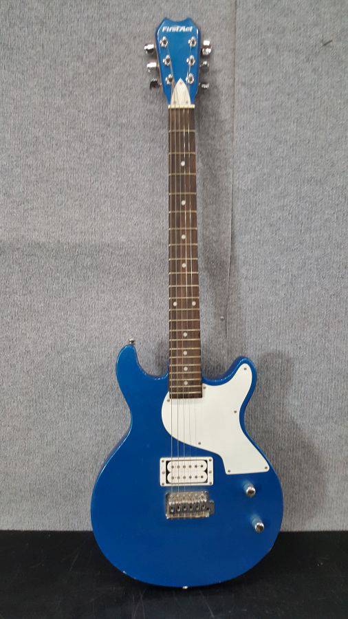 First act blue electric shop guitar