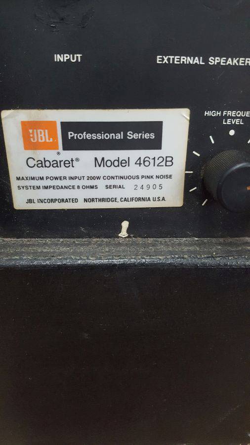 JBL Professional Series model 4612 B speaker Auction | Auction Synergy