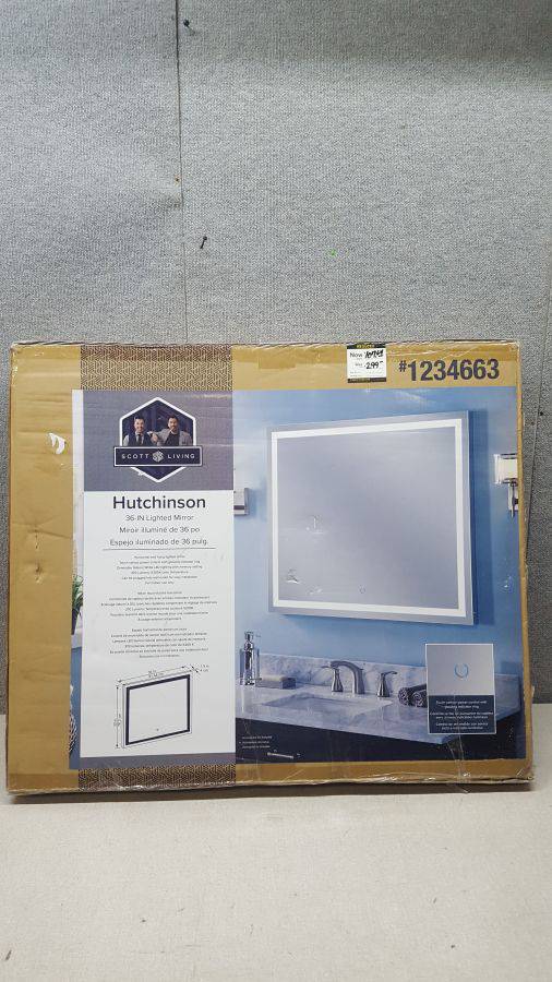 Hutchinson 36 on sale lighted mirror