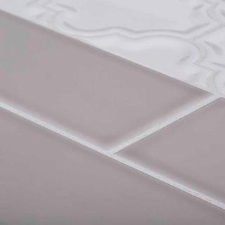 Jeffrey Court Weather Grey 3 in. x 12 in. Glossy Ceramic Wall Tile (16.5 sq. ft. / case) Jeffrey Court Weather Grey 3 in. x 12 in. Glossy Ceramic Wall Tile (16.5 sq. ft. / case)