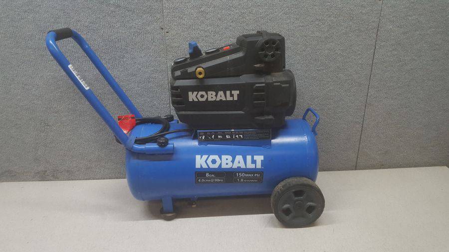 Kobalt 0300841 8-Gallon Portable Electric Horizontal Air Compressor