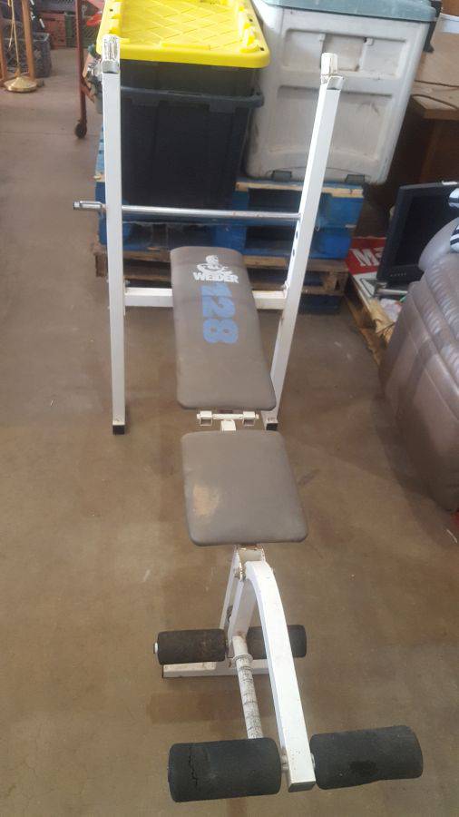 Weider 128 weight bench Auction Auction Synergy