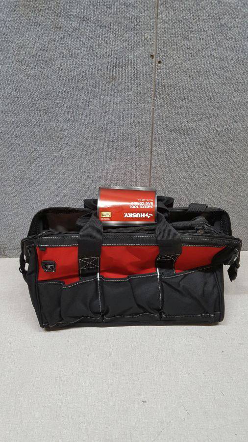 Husky 18 in., 15 in. and 12 in. Tool Bag Combo in Red 