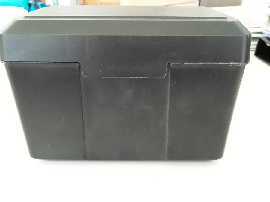 Newell Office Products Black 4X6 Index Card Holder With Dividers And 50+  Cards. Auction