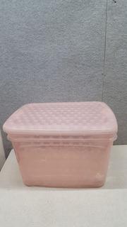 Bella Storage Solution 80qt Utility Storage Bin Pink Dust – Target