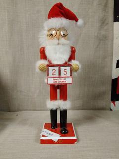 Wondershop - countdown high quality Santa nutcracker