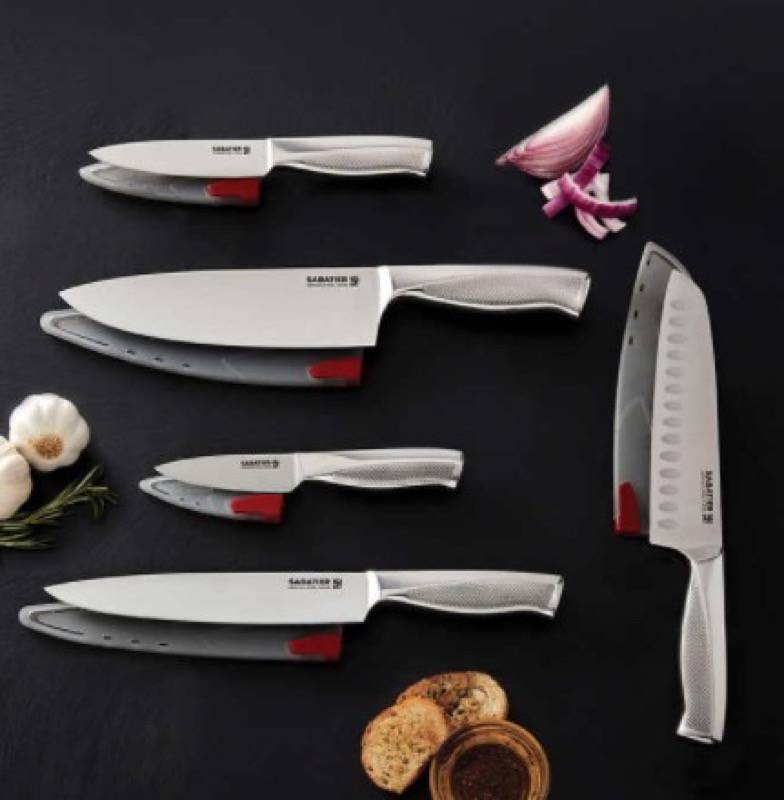 Sold at Auction: Sabatier 5 Piece Forged German Steel Knife Set