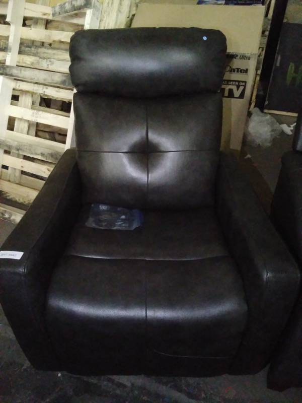 rochester leather power swivel glider