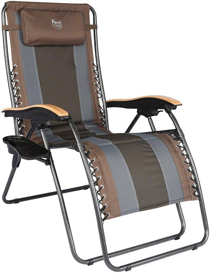 Timber Ridge Banyon Zero Gravity 350 Lbs Weight Capacity Reclining Folding Patio Outdoor Lounge Chair Auction Auction Tucson