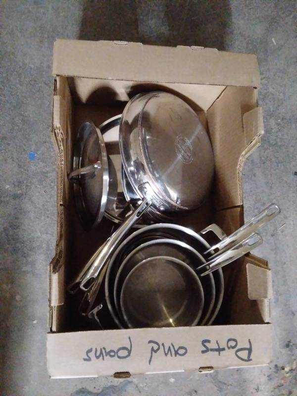 Sold at Auction: Kirkland Pots And Pans