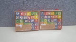 Learn & Play Wooden Alphabet Blocks 26 Count C4 for sale online 