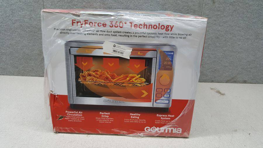 Gourmia GTF7900 6 Slice Digital Air Fryer Toaster Oven - Stainless