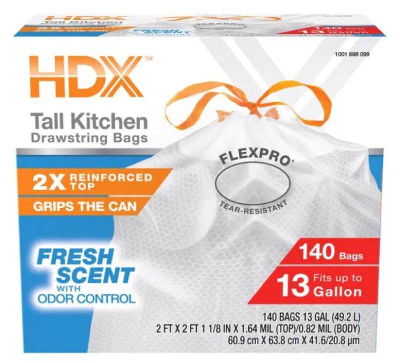 Sold at Auction: 2 HDX Trash Bags Boxes