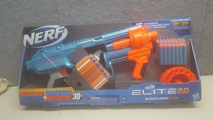 Buy Nerf Elite 2.0 Shockwave RD-15 Toy Blaster, Official Nerf 30