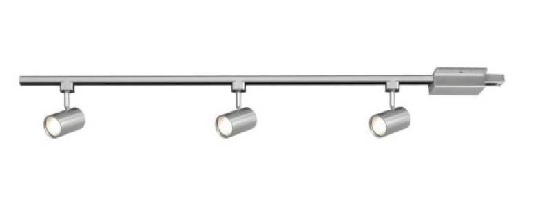 Hampton Bay Cylinder Track Heads 4-ft. 3-Light Black Linear Track Lighting Kit online