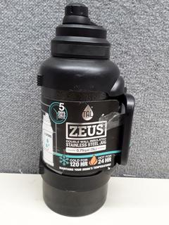 TAL Stainless Steel Zeus Water Bottle 3 Liter Black Double Wall Insulated