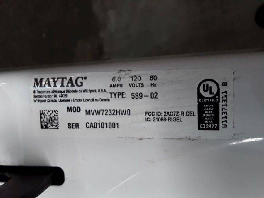 maytag mvw7232hwo