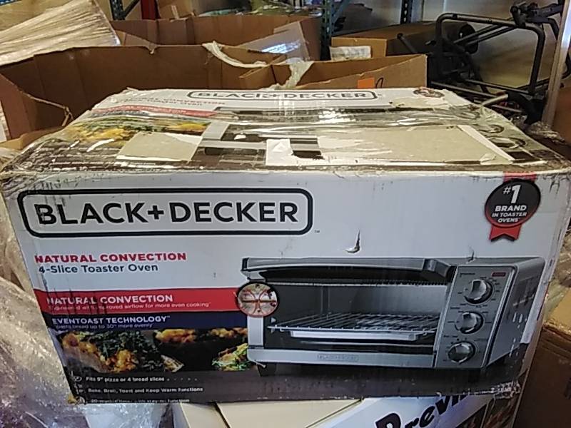  Black+Decker Natural Convection 4-Slice Toaster Oven