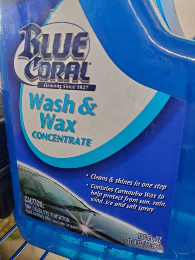 Blue Coral Wash & Wax Concentrate, 100 washes, 100 fl oz