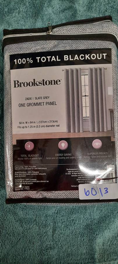 Brookstone Zadie 84 Inch Grommet 100 Blackout Curtain Panel in