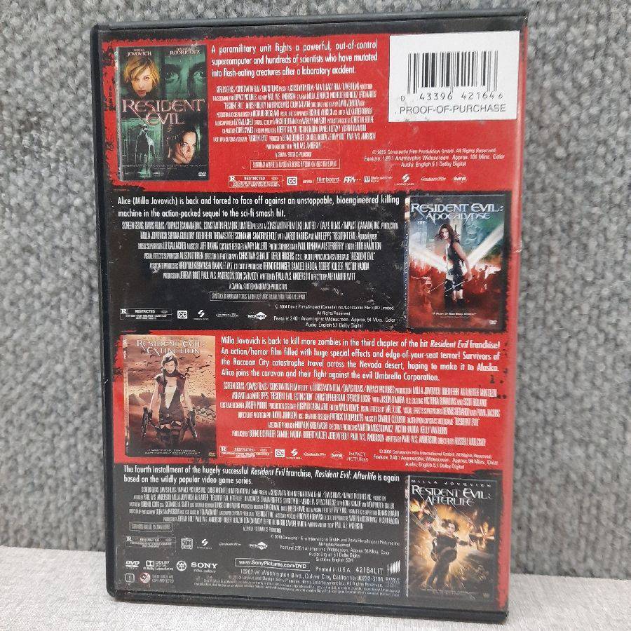 The Resident Evil Collection (Resident Evil / Resident Evil: Apocalypse /  Resident Evil: Extinction / Resident Evil: Afterlife / Resident Evil