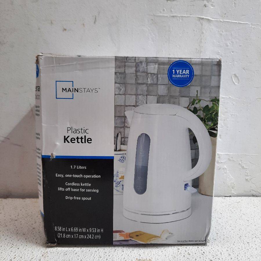 Mainstays plastic Electric Kettle 1.7 Auction