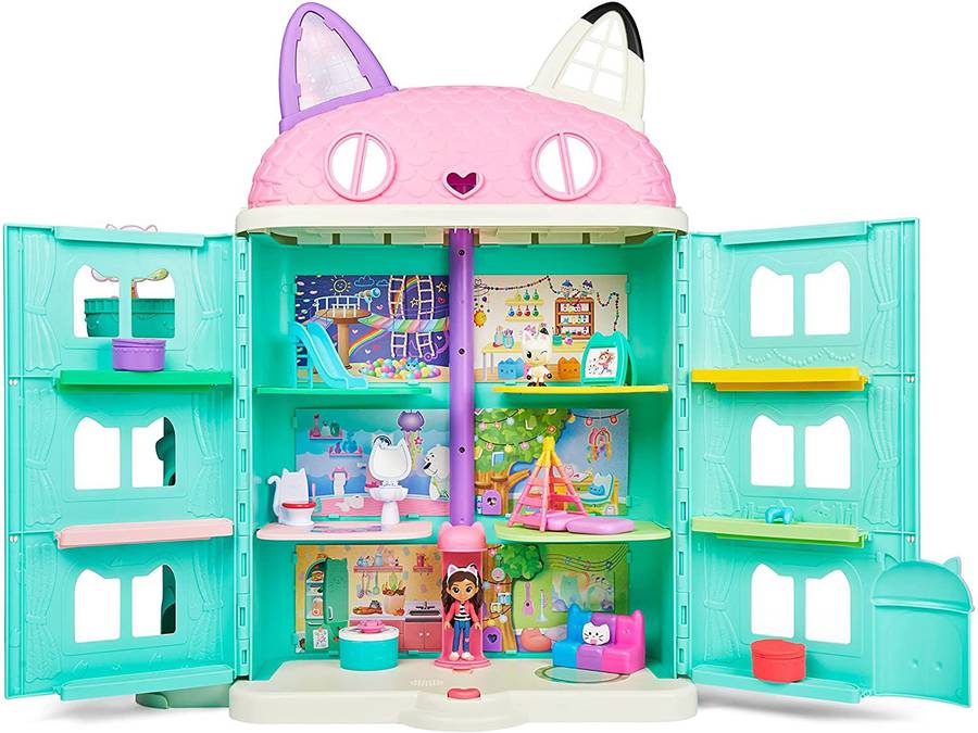Gabby出品　まとめて15個 Gabby's Dollhouse, Purrfect Dollhouse with 15 Pieces Including Toy