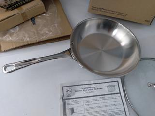 Sound Auction Service - Auction: 03/31/22 Antique Furniture, Artwork, Tools  & More Online Auction ITEM: 5ct Princess House Stainless Cookware w/Lids