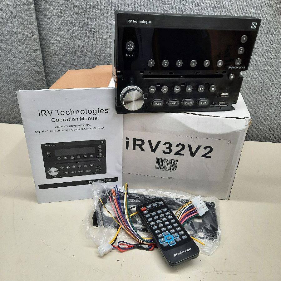 iRV Technology IRV31 Am/FM/CD/DVD Rv Radio Stereo 2 Zones