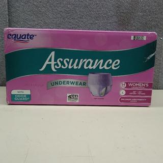 Equate Assurance Women's Underwear - Large 38 - 50 ~54 Ct Auction