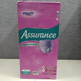 EQUATE ASSURANCE STRETCH Briefs With Tabs 32 Ct. Unisex L/XL