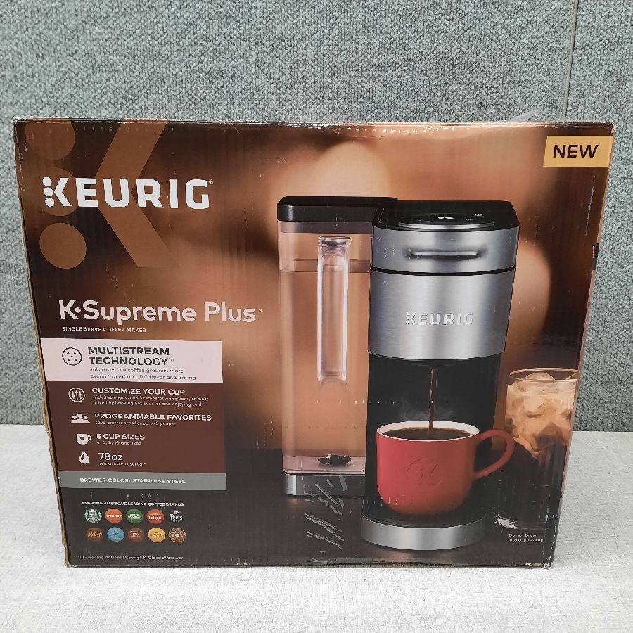 Keurig K-Supreme Coffee Maker, Single Serve K-Cup Pod Coffee Brewer, With  MultiStream Technology, 66 Oz Dual-Position Reservoir, and Customizable  Settings AS-IS Auction