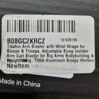  Tikaton Arm Blaster with Wrist Wraps for Biceps