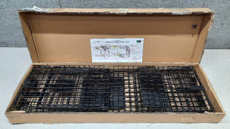 Humane Way Folding 32 Inch Live Humane Animal Trap - Safe Traps for All  Animals - Raccoons, Cats, Groundhogs, Opossums - 32x10x12