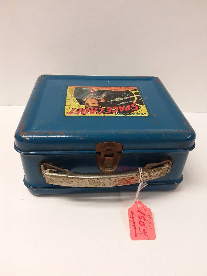 Aladdin 1952 Tom Corbett Space Cadet Metal Lunch Box With Thermos
