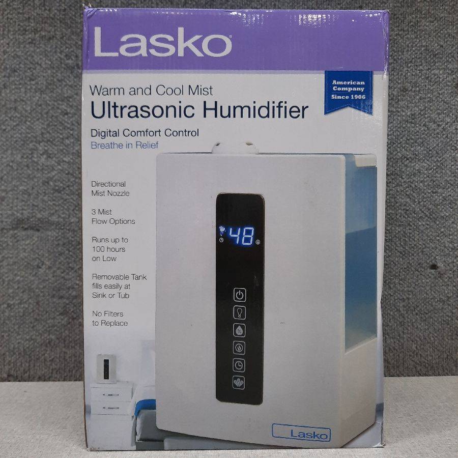 Lasko UH300 Quiet Ultrasonic Digital Warm and Cool Mist Humidifier