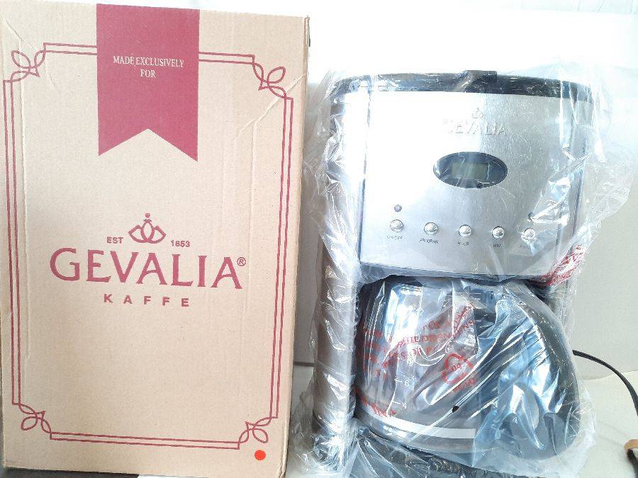 Brand New Gevalia Est 1853 Gevalia Kaffe 12 Cup Programmable Coffee Maker  M6 Auction