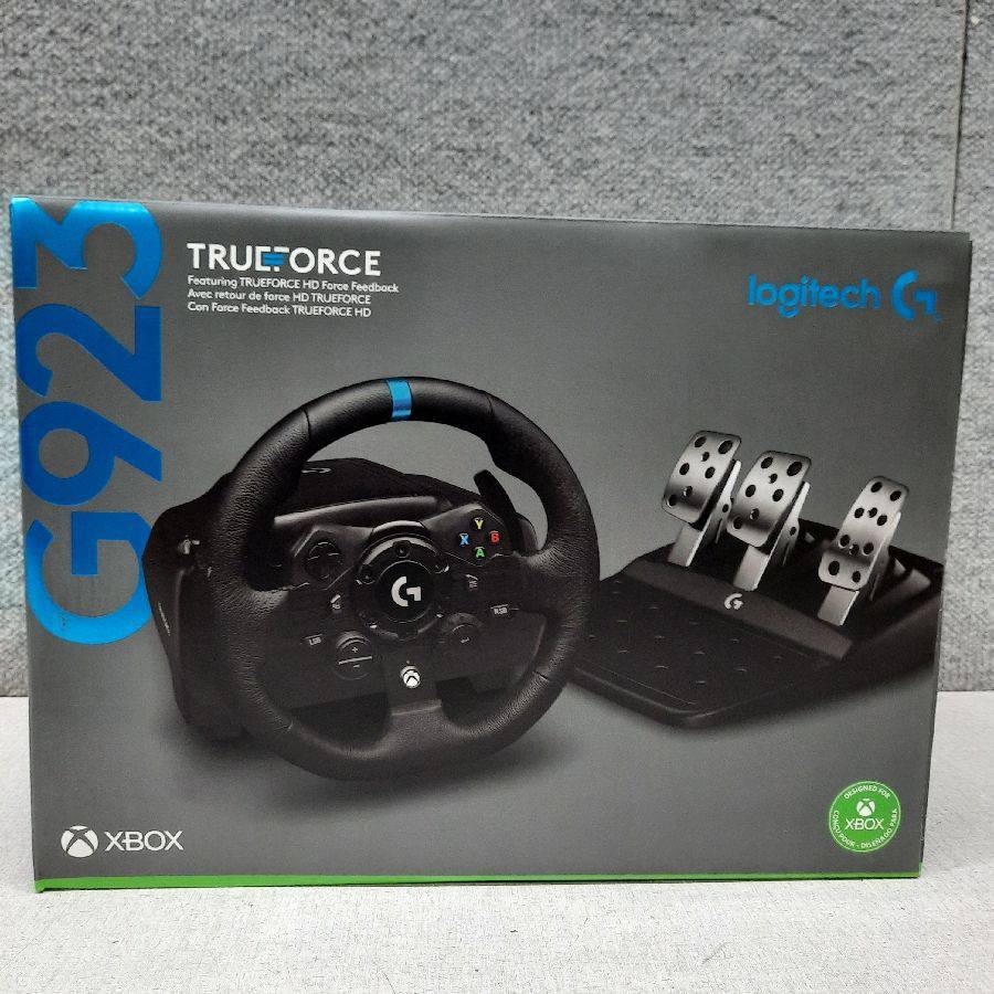 Logitech G923 Racing Wheel and Pedals for Xbox X|S, Xbox One and PC  Featuring TRUEFORCE up to 1000 Hz Force Feedback, Responsive Pedal, Dual  Clutch