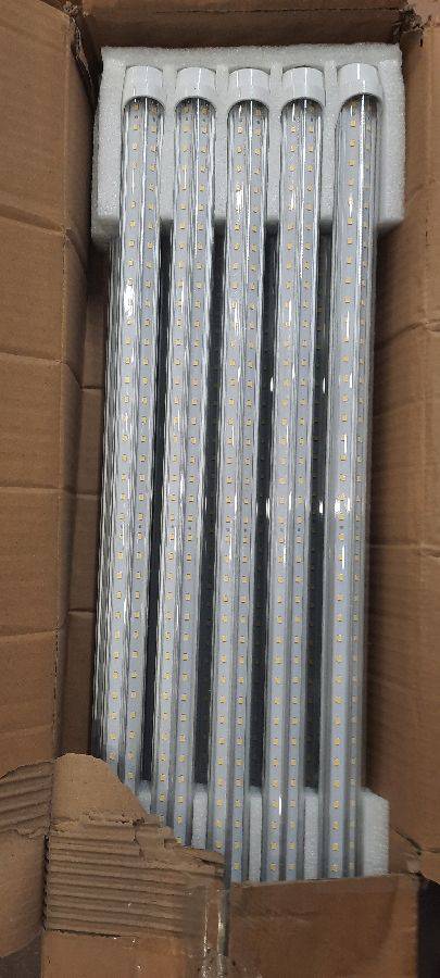 8FT LED Bulbs, 5000K 75W 9500LM 8FT Led Shop Light Bulbs, FA8 Single Pin  Base V Shaped Clear Cover 8 Foot Led Bulbs, T8 T10 T12 Led Tube Lights