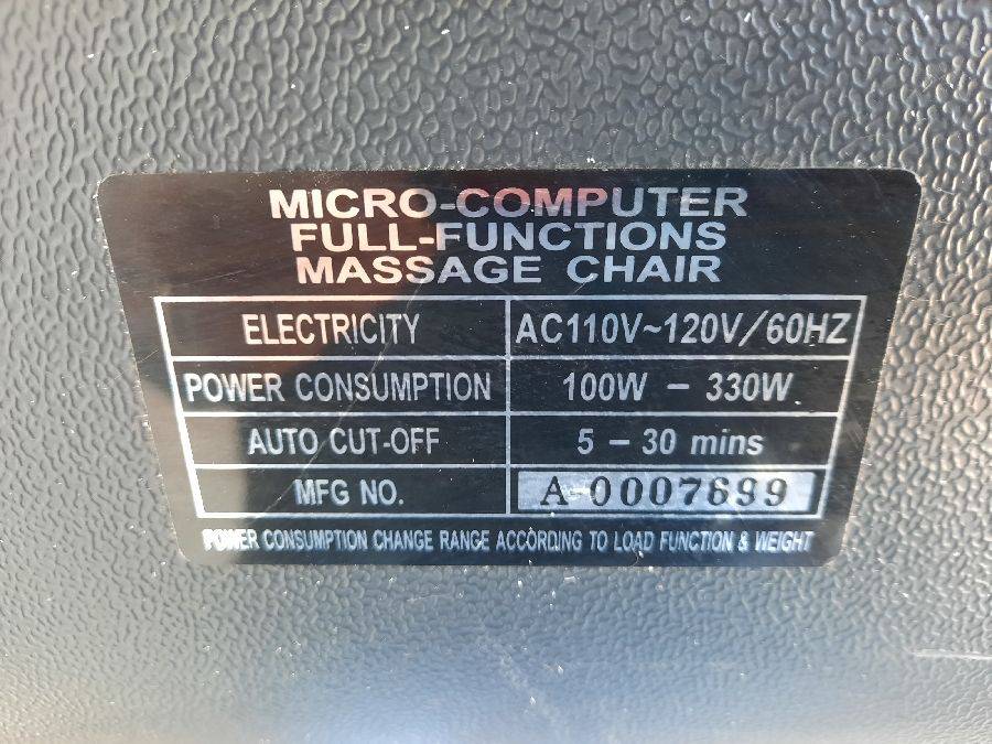 Micro computer full top function massage chair